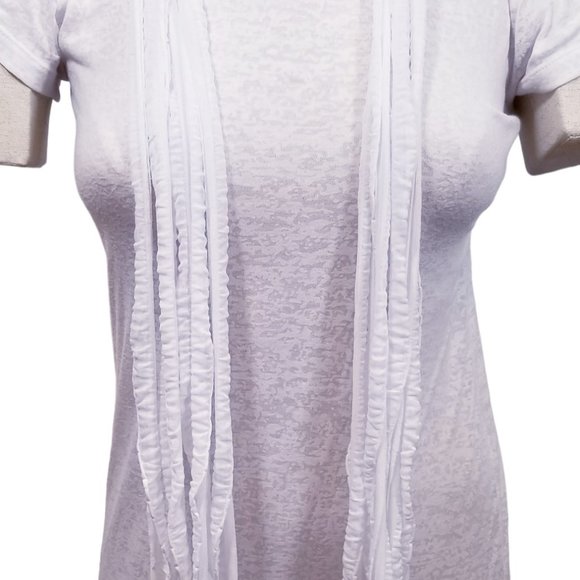 White Thin Flutter Scarf Lightweight Women Accessory Mult… - Picture 5 of 5